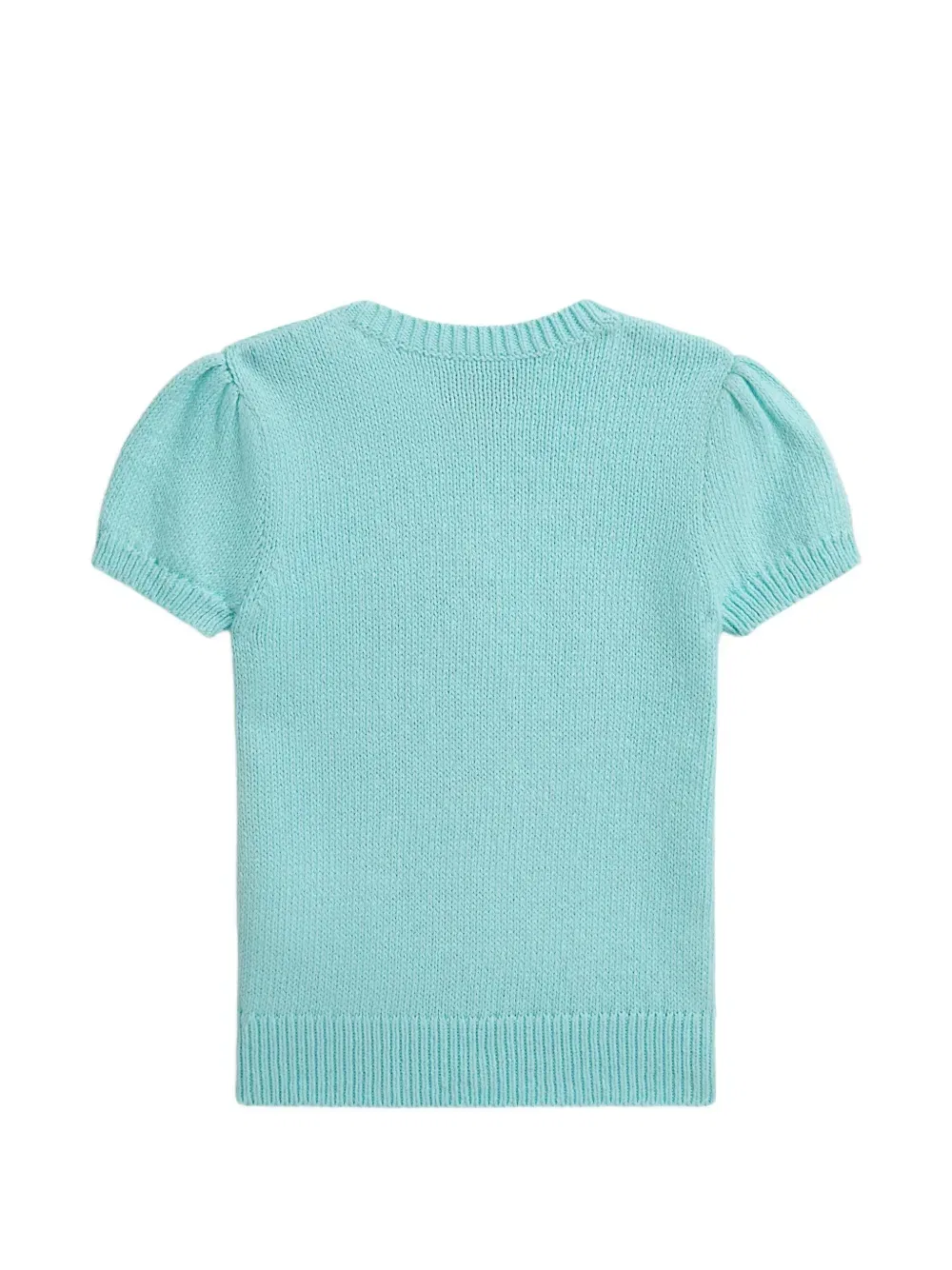 Свитер с короткими рукавами и принтом Polo Bear Polo Ralph Lauren Kids, синий — фото 2