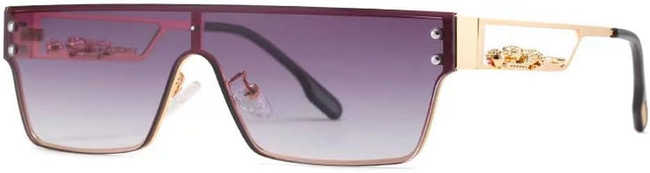 

Популярные модные солнцезащитные очки LVTFCO большого размера для мужчин и женщин, с крупной оправой, градиентные, прозрачные, цельные, с защитой от УФ-излучения UV400, 8