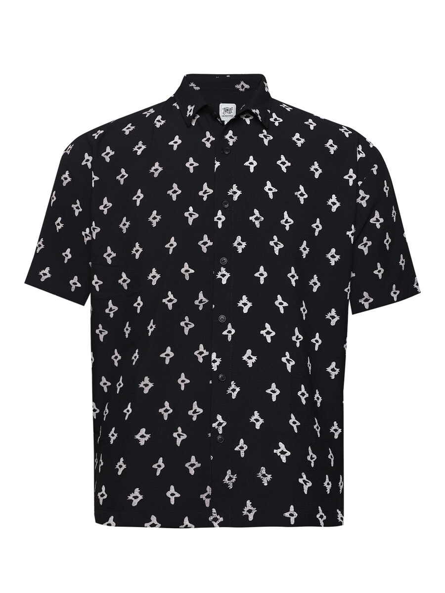 

Рубашка на пуговицах классического кроя Campus Sutra Toria, черный