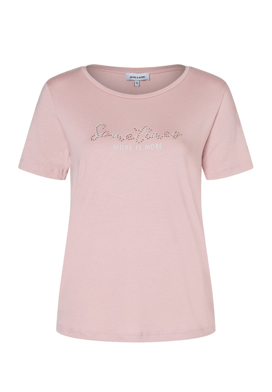 

Футболка More & More WORDING MIT STRASSSTEINCHEN, Dusty Rose/Pink, Розовый, Футболка More & More WORDING MIT STRASSSTEINCHEN, Dusty Rose/Pink