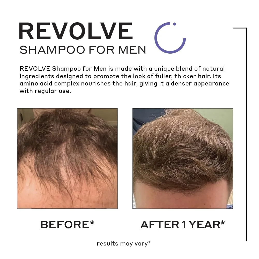 ZENAGEN Revolve шампунь для мужчин для густоты волос | для более густых и здоровых волос, для тонких и редеющих волос, на растительной основе, безопасен для окрашенных волос, 5-минутное применение 453.60 г (1 шт.) — фото 2