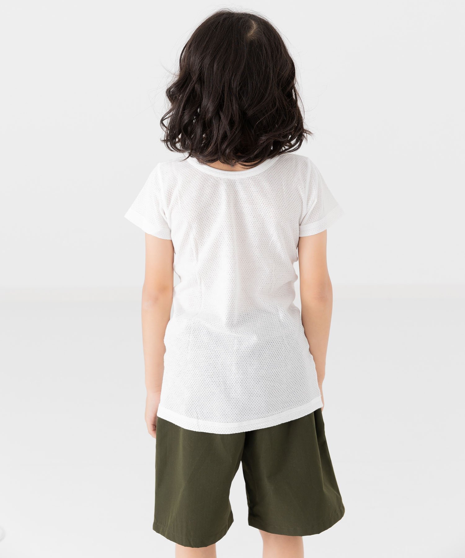 Все спереди и на животе (сетчатое белье 2P) Chil2, H Short Sleeve/White — фото 3