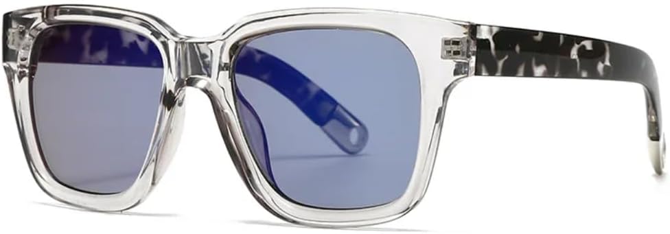 

Солнцезащитные очки с защитой UV400 | Универсальные цельные очки в панк-стиле с леопардовым принтом | Для женщин и мужчин, для занятий спортом на открытом воздухе и вождения (C7 Шампанское) LXLHWN, C3 Transparent Blue