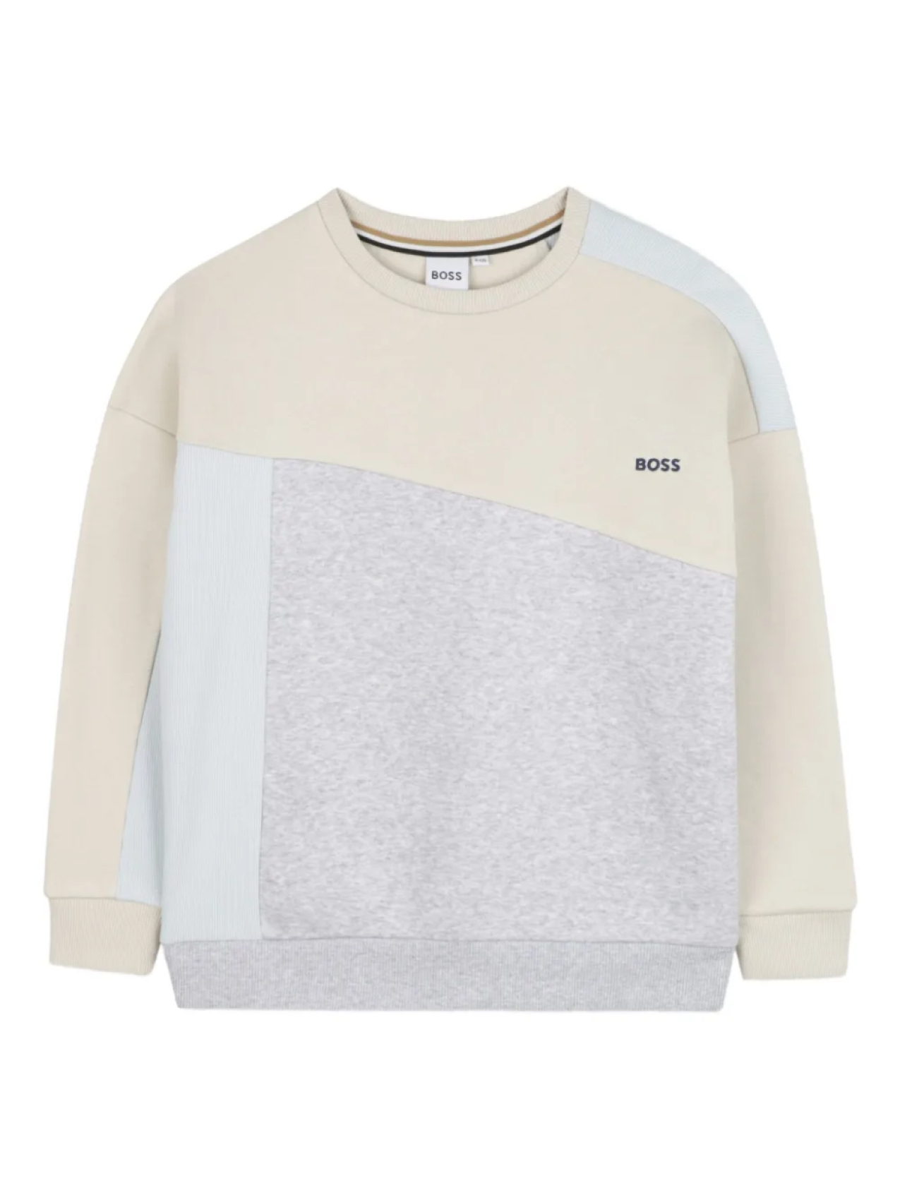 

BOSS Kidswear толстовка со вставками, нейтральный