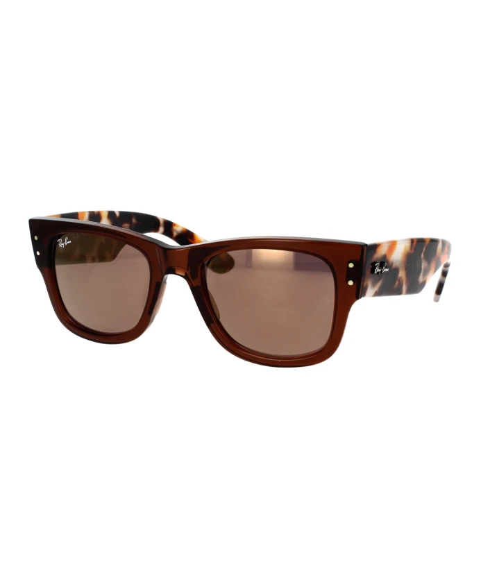 

Солнцезащитные очки Mega Wayfarer прозрачные Ray-Ban, коричневый