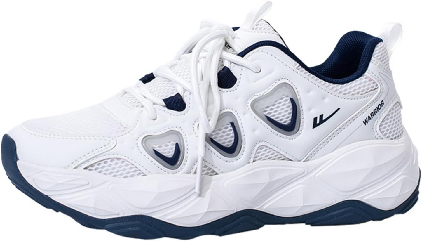 

Милые женские платформенные кроссовки Y2K с модной массивной подошвой и дизайном в виде сердца, противоскользящие ретро-кроссовки для повседневной ходьбы для женщин и мужчин Macefil, синий