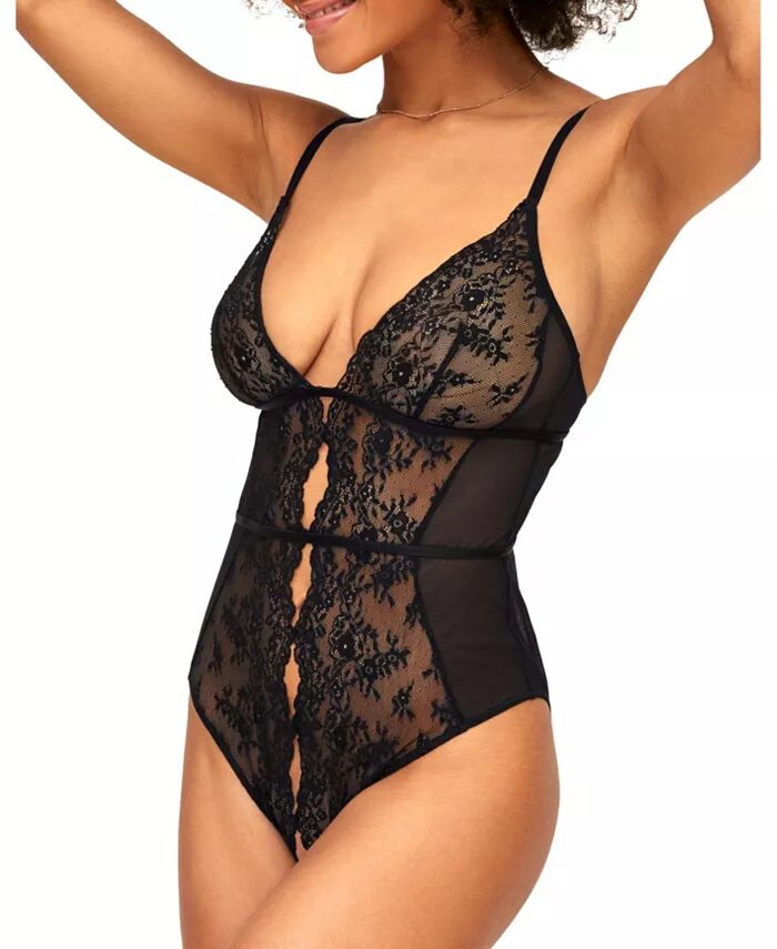 

Женское нижнее белье Rosie Crotchless Bodysuit Adore Me, черный