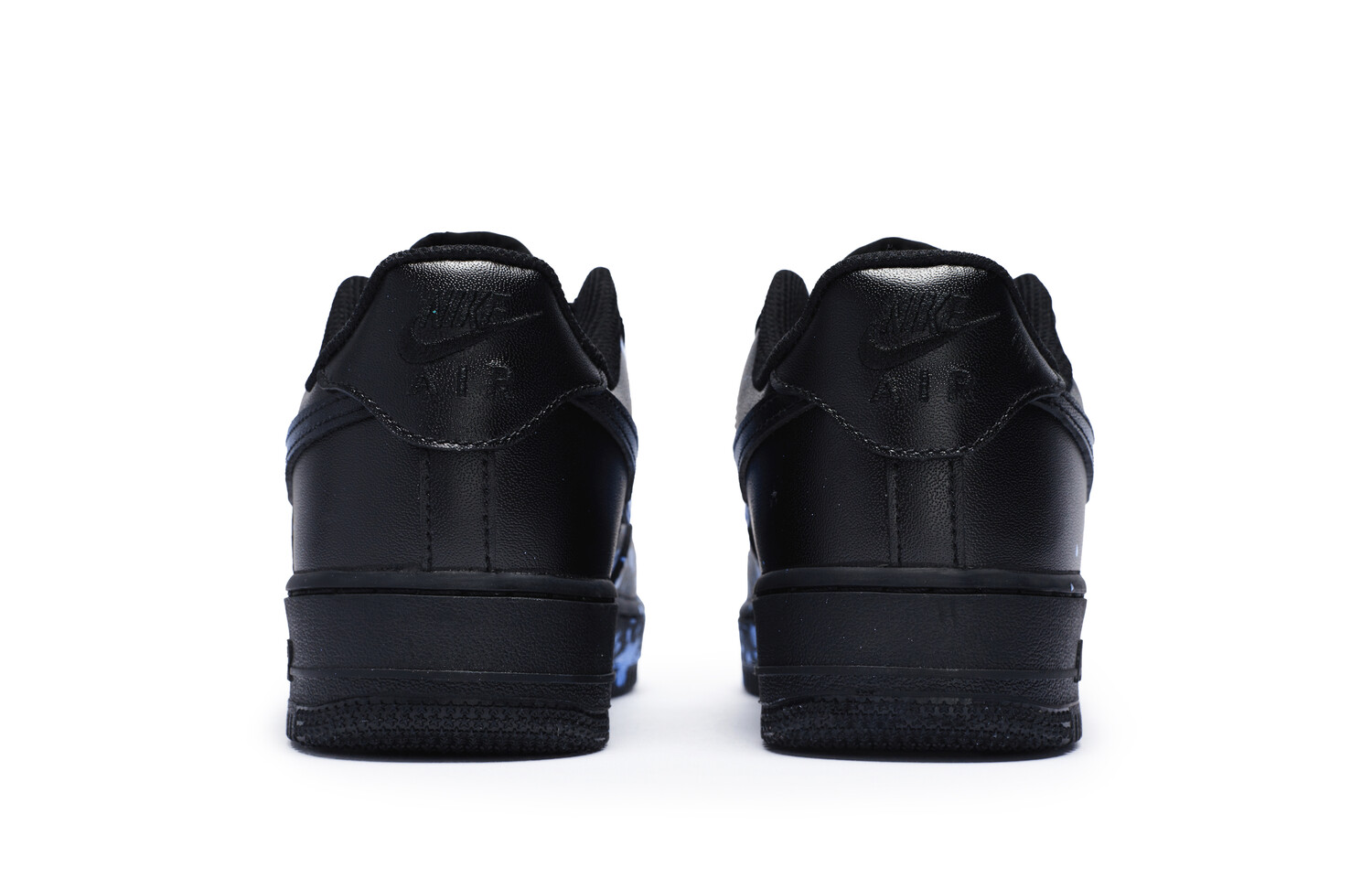 Кроссовки Nike Air Force 1 Skateboarding Shoes Unisex Low-top Blue, черный/синий — фото 3