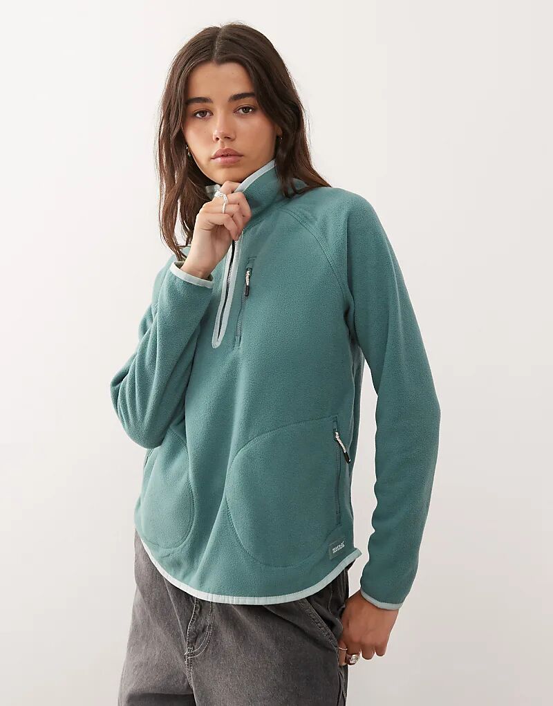 

Женская флисовая кофта Frankie с полумолнией Regatta зеленого цвета