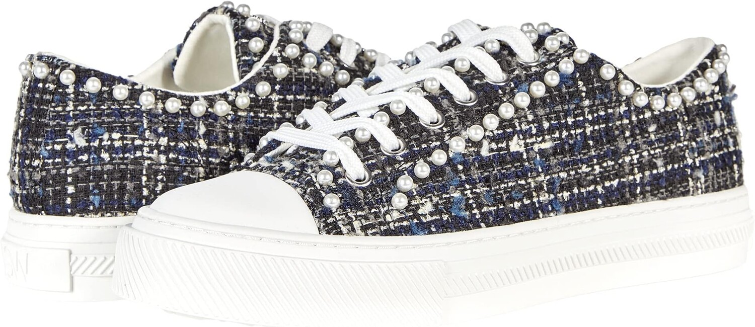 

Кроссовки Stuart Weitzman Ollie Mini Pearl Low Top Sneaker, цвет Flannel