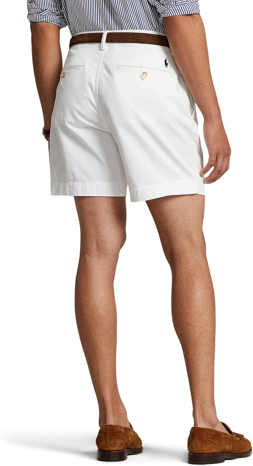 POLO RALPH LAUREN Классические шорты Bedford 6", Pure White — фото 2