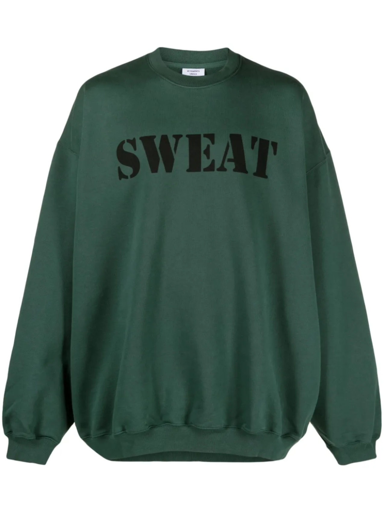 

Толстовка Sweat VETEMENTS, зеленый