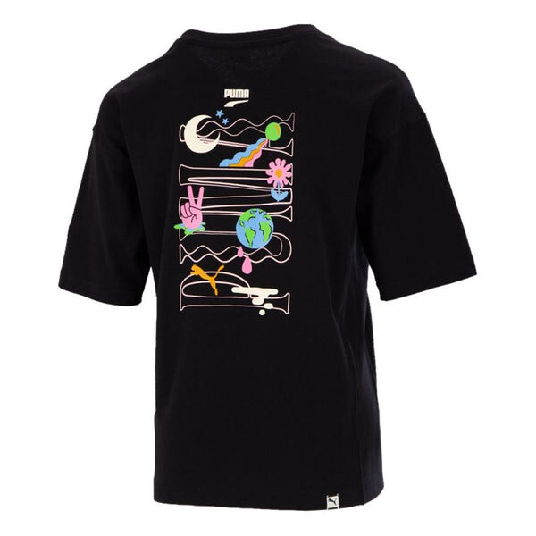 

Футболка printing casualsport round neckshort sleeve black Puma, черный