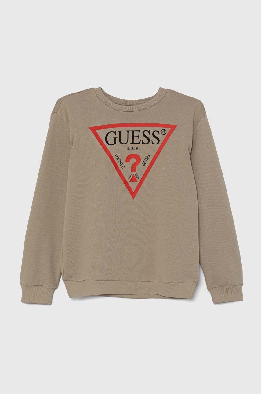 

Хлопковая толстовка Guess для мальчика/девочки, бежевый