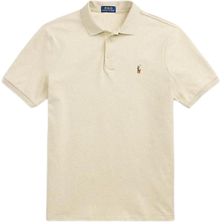 

Поло с вышитой лошадкой Polo Pony Polo Ralph Lauren, бежевый