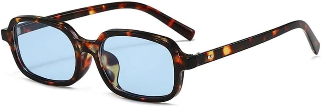 

Солнцезащитные очки с защитой UV400 | Маленькие заклепки леопардового цвета | Для женщин и мужчин, для занятий спортом на открытом воздухе и вождения LXLHWN, Leopard Blue