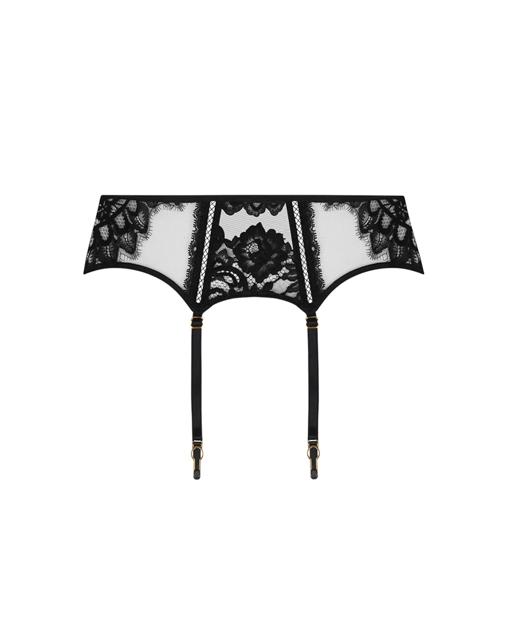 

Пояс с кружевами и вышивкой Lise Charmel, черный