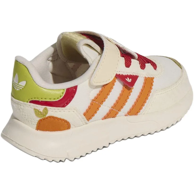 Adidas Originals Disney Retropy F2 низкие кроссовки для малышей бежевые оранжевые красные — фото 4