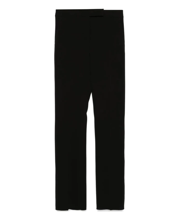 

Укороченные брюки-смокинг с атласной лентой Max Mara, черный