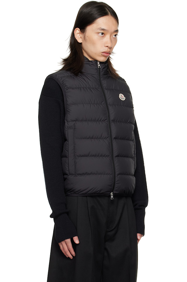 Пуховый жилет Conrin Moncler, черный — фото 2