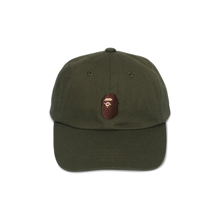 

Бейсболка BAPE Ape Head Panel Cap, цвет Olive Drab