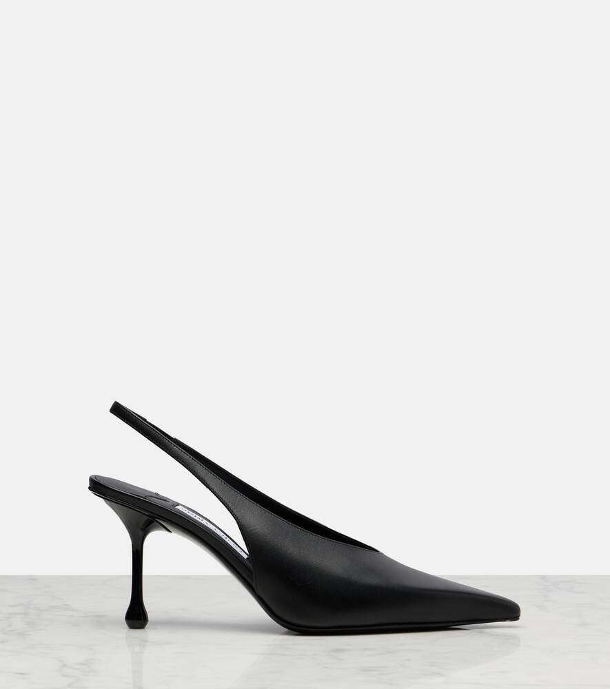 Туфли-лодочки Isa 80 на ремешке из кожи Jimmy Choo, Black — фото 4
