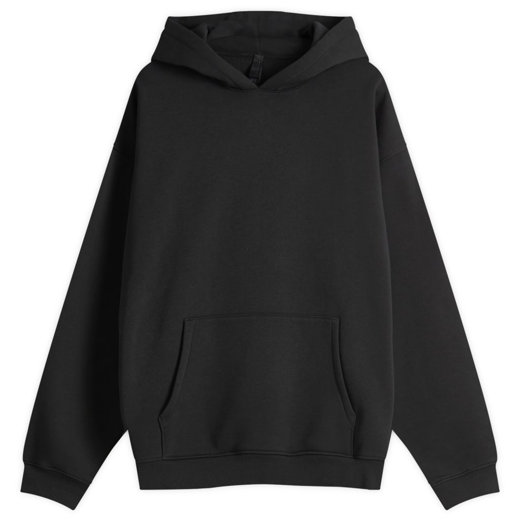 

Уютная худи свободного кроя из флиса Skims, цвет washed onyx