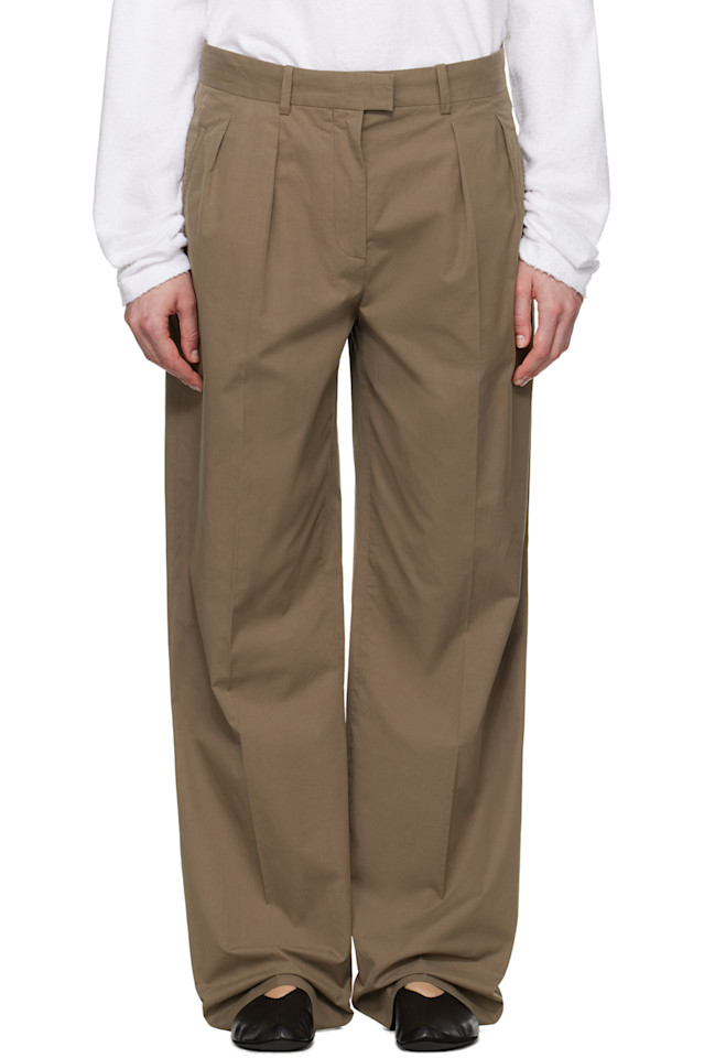 

Брюки Alfidis The Row, цвет taupe