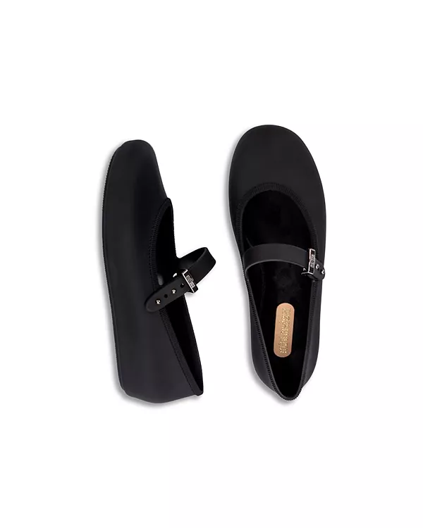 Мягкие балетки для девочек - для малышек и для взрослых Mini Melissa, черный — фото 4