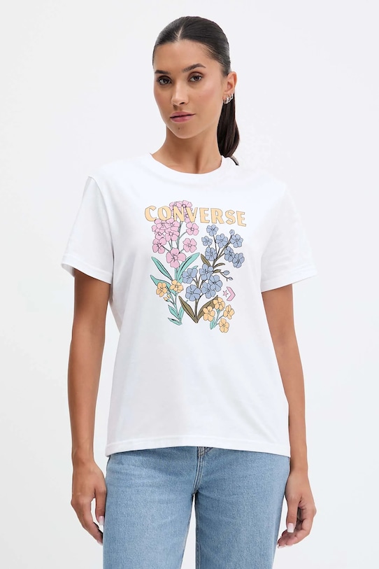 

Хлопковая футболка Converse, белый