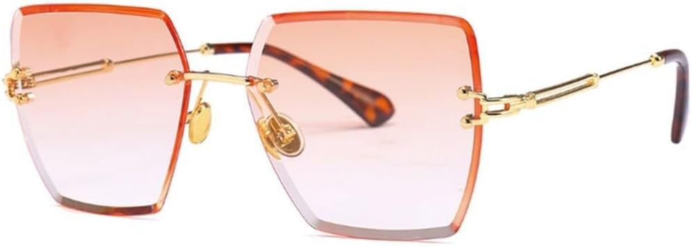 

Женские солнцезащитные очки без оправы с градиентной защитой от УФ-излучения UV400 для занятий спортом на открытом воздухе, бега и езды на велосипеде Generic, Orange Gradient