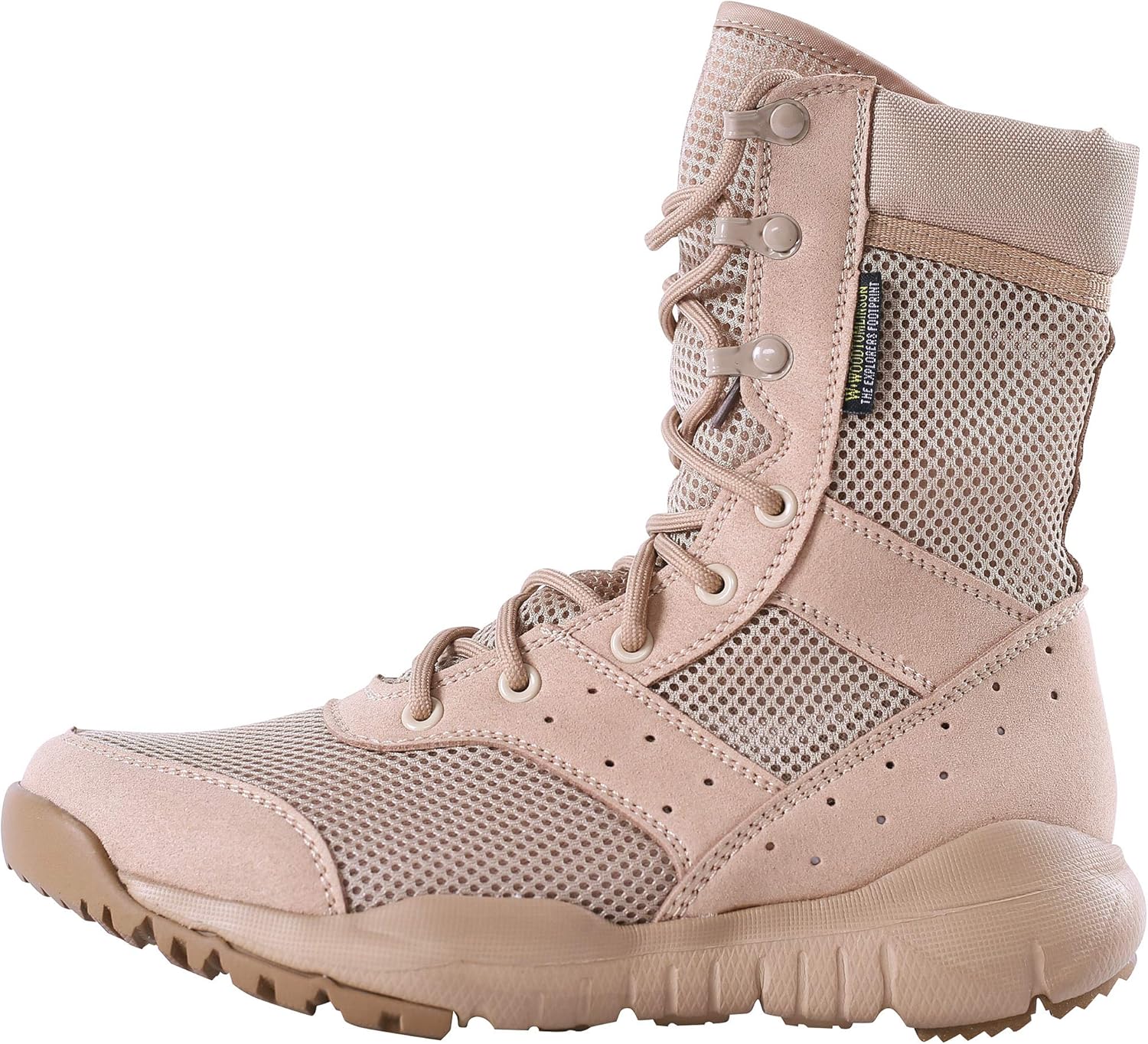 

Мужские легкие тактические ботинки LD из микрофибры/замши Wwoodtomlinson, Tan Mesh