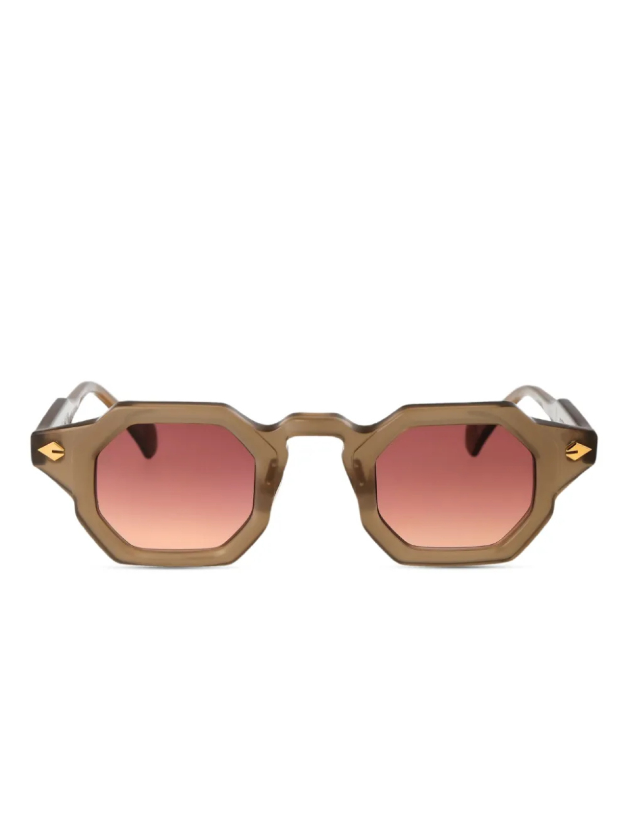 

T Henri Eyewear Birdcage солнцезащитные очки, коричневый