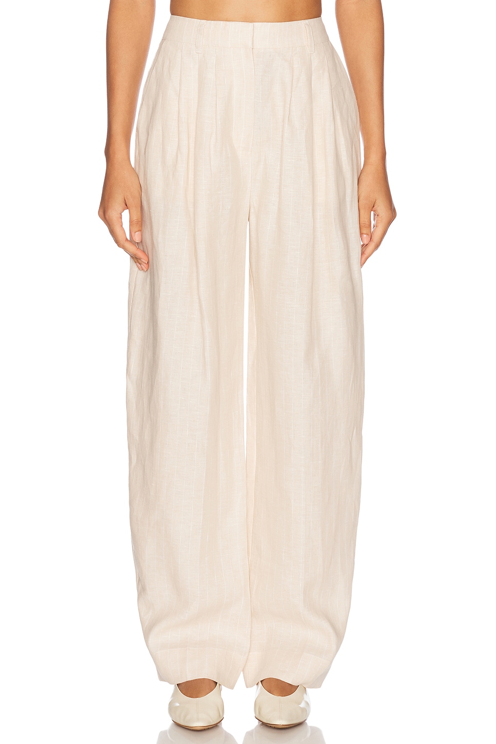 

Брюки Lucille Posse, Beige Pinstripe