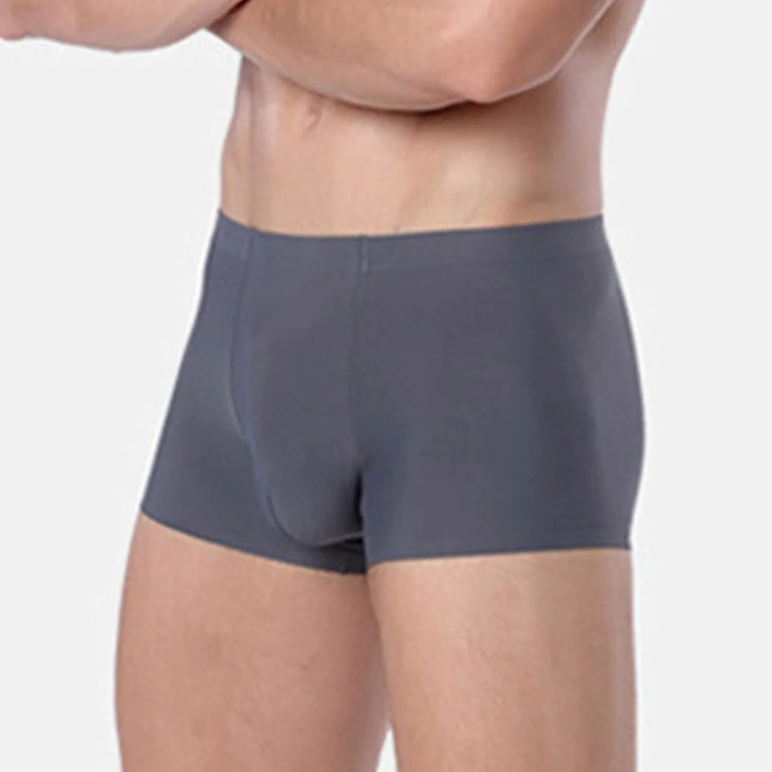 Трусы боксеры, шелковисто-мягкие, Gray 3pc — фото 2