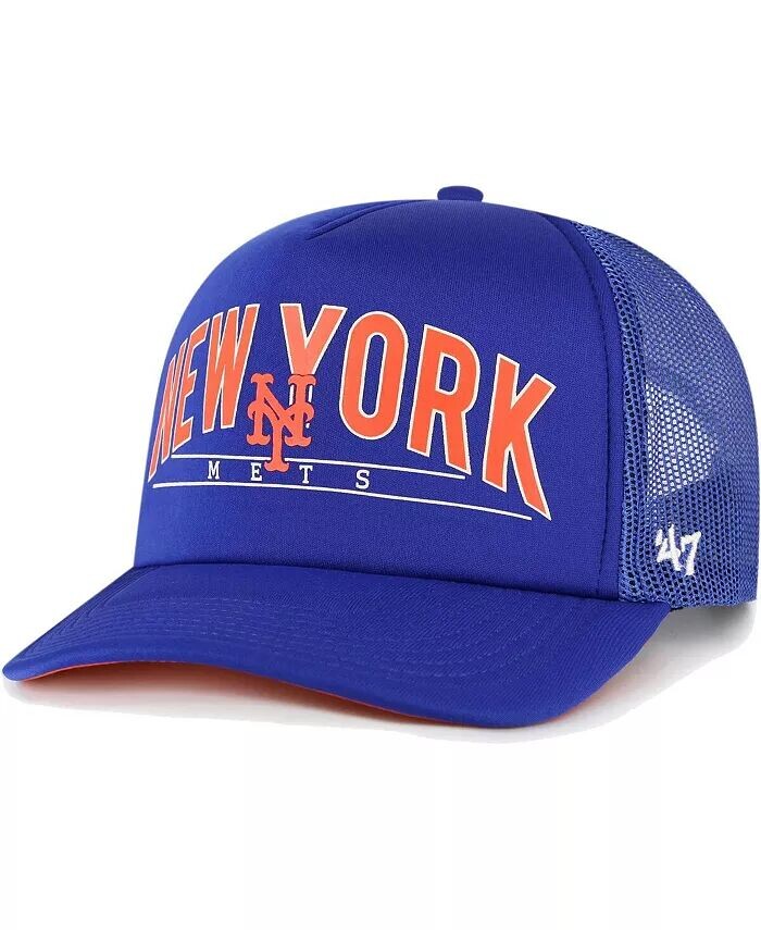 

Мужская кепка Snapback Royal New York Mets Backhaul Foam Trucker Snapback '47 Brand