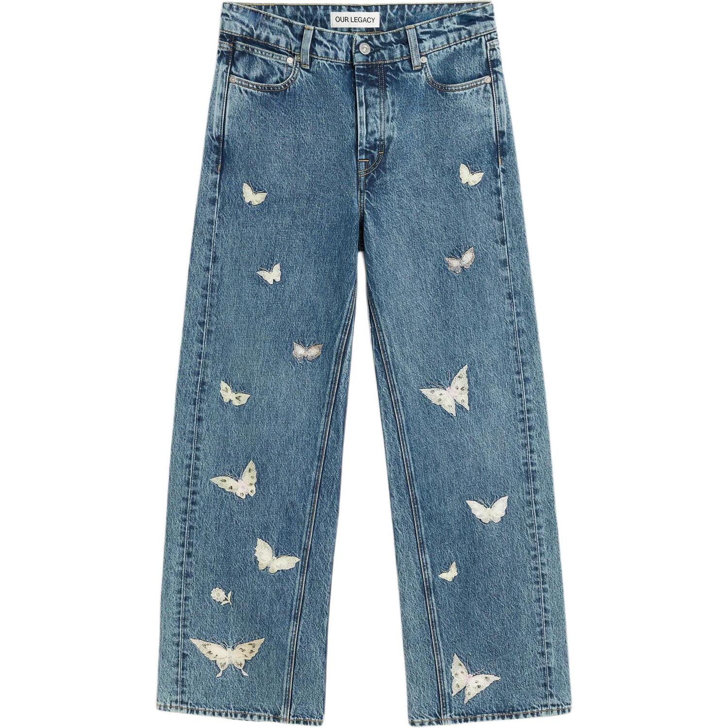 

Джинсы с обрезанными штанинами Treble OUR LEGACY, индиго