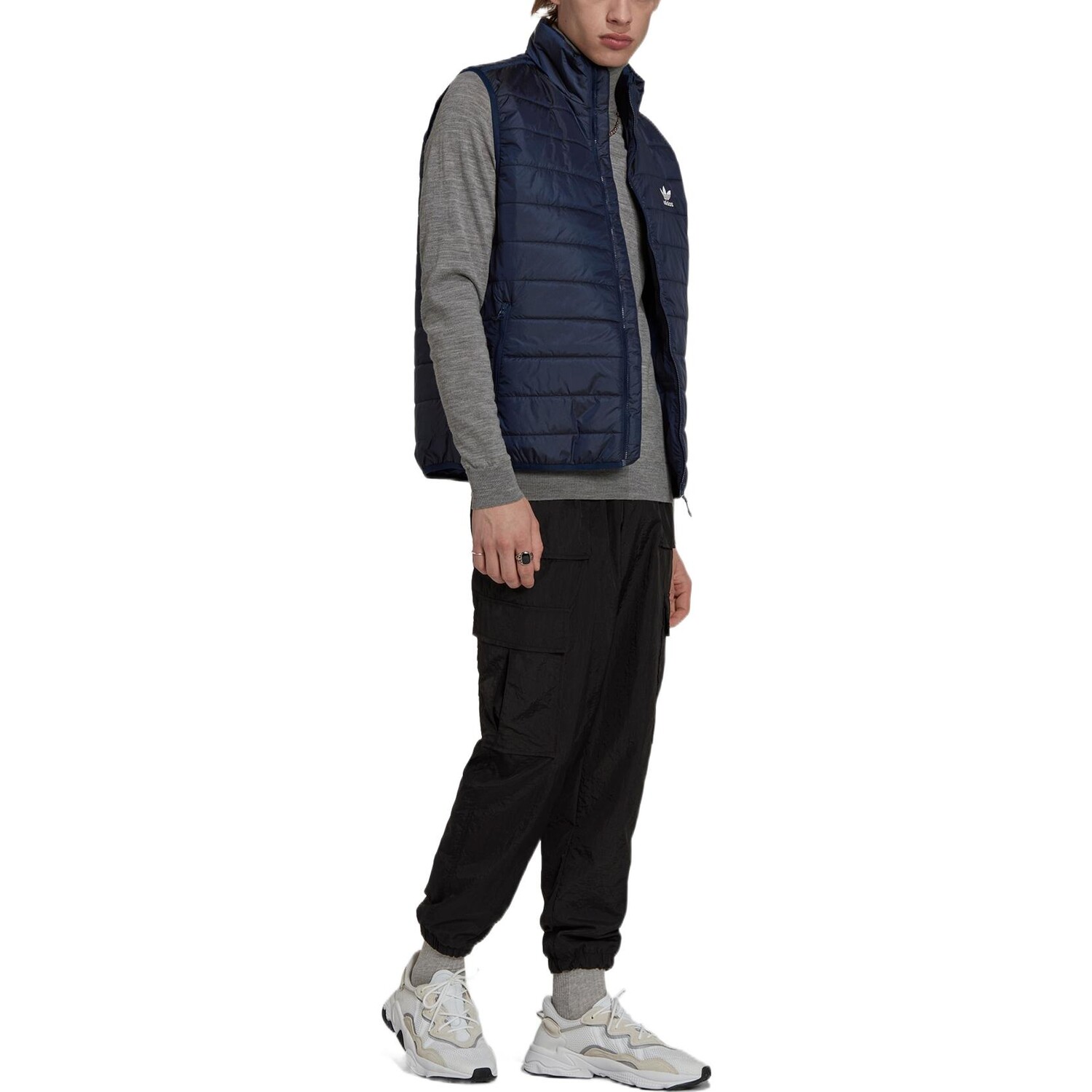 Мужской жилет Adidas Originals, цвет Blue — фото 4