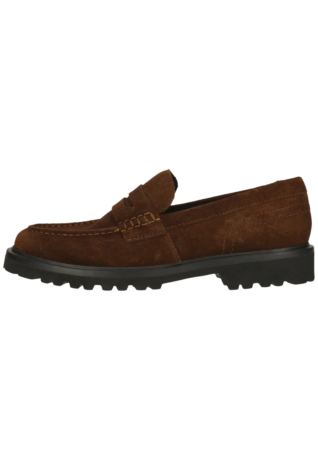 Кроссовки на толстой подошве Clarks, темно-коричневый замш — фото 3