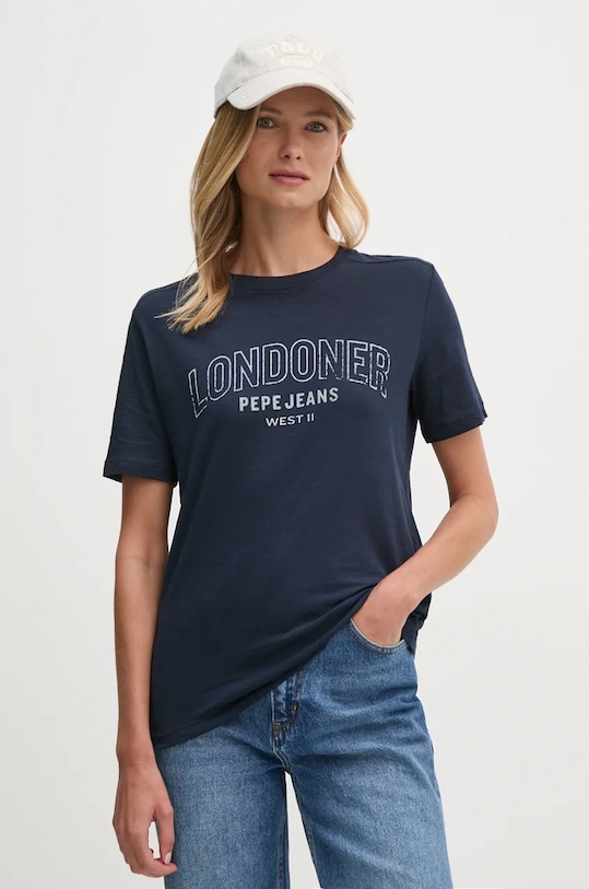 

Хлопковая футболка Gabby Pepe Jeans, темно-синий