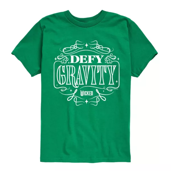 

Мальчиковая футболка с принтом Wicked Defy Gravity, размеры 8-20 Licensed Character, зеленый