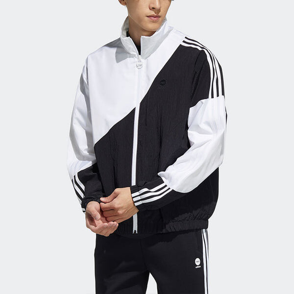 Куртка adidas neo Colorblock Stand Collar Long Sleeves Zipper Jacket Black, мультиколор — фото 2