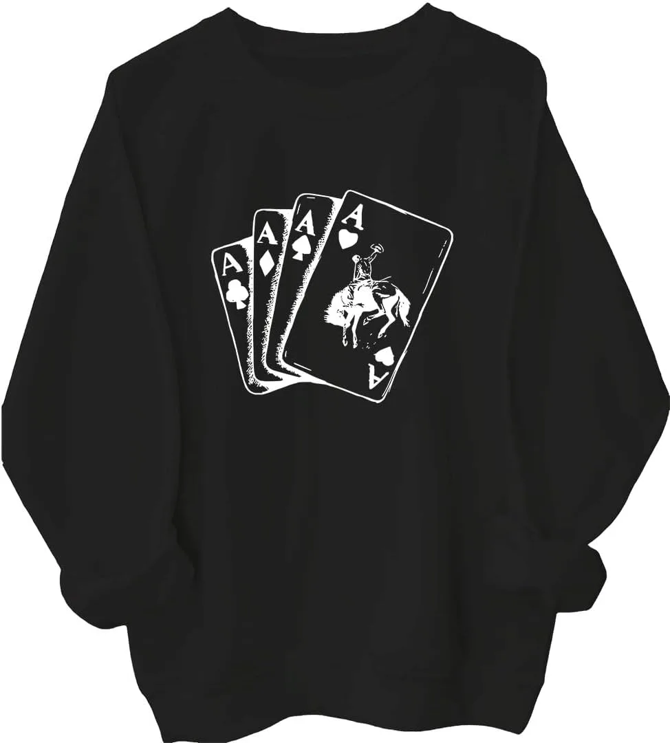 

Толстовка с капюшоном Ace Card Cowboy, винтажная Batclock