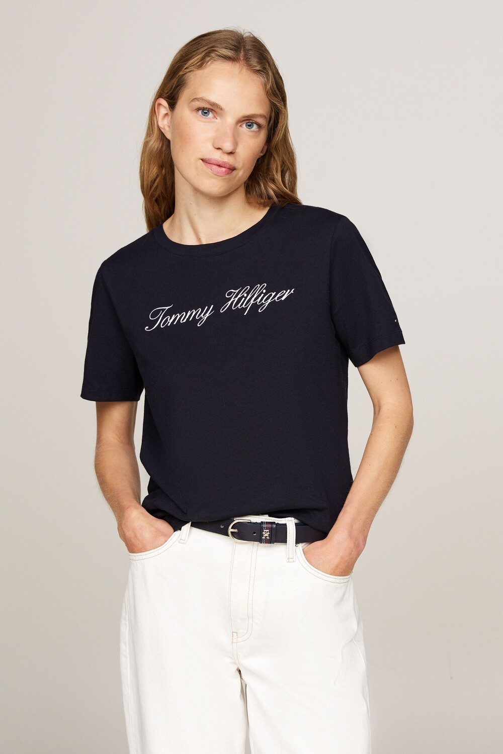 

Script regular черная футболка Tommy Hilfiger, черный