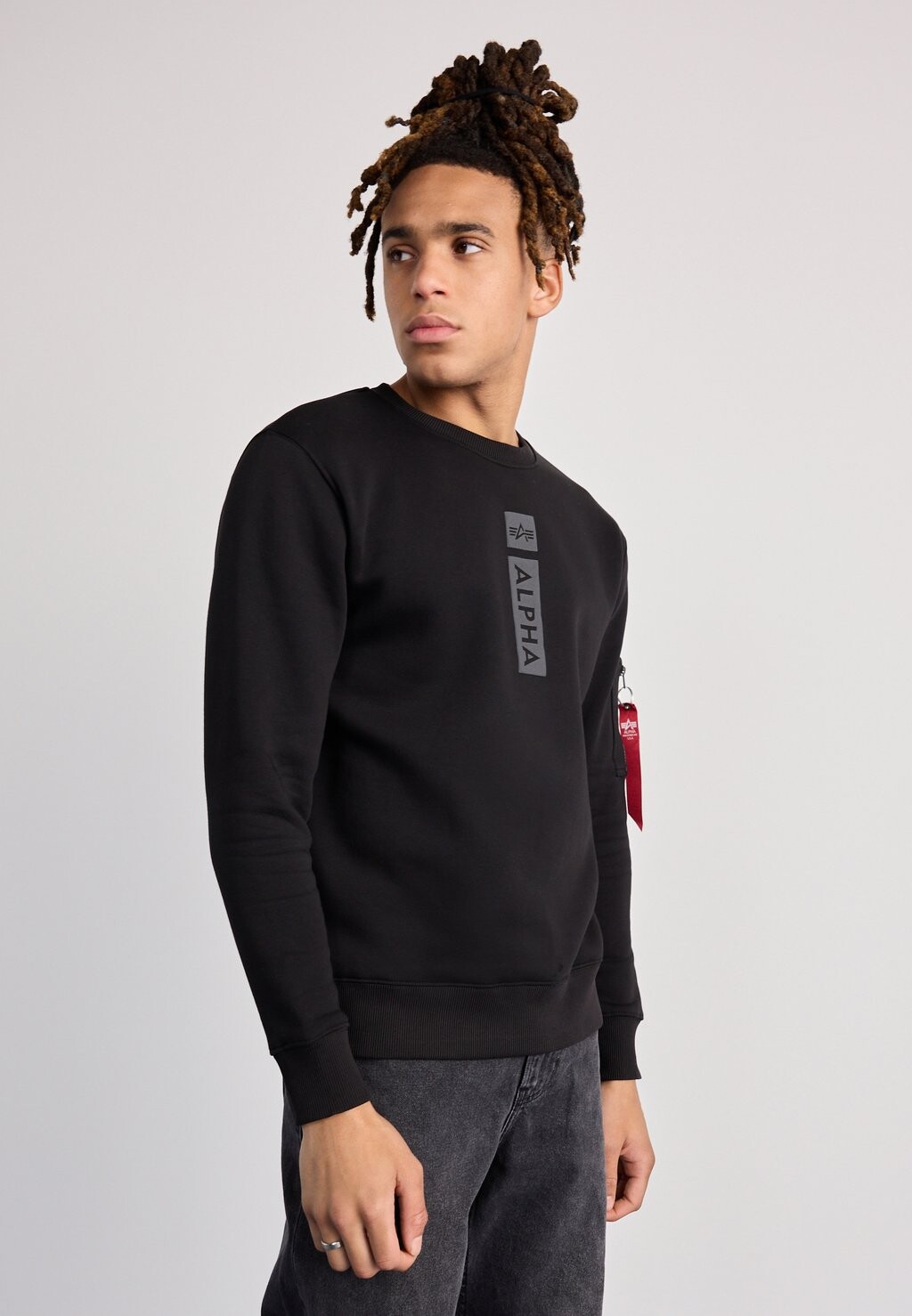 

Толстовка ALPHA Alpha Industries, цвет black