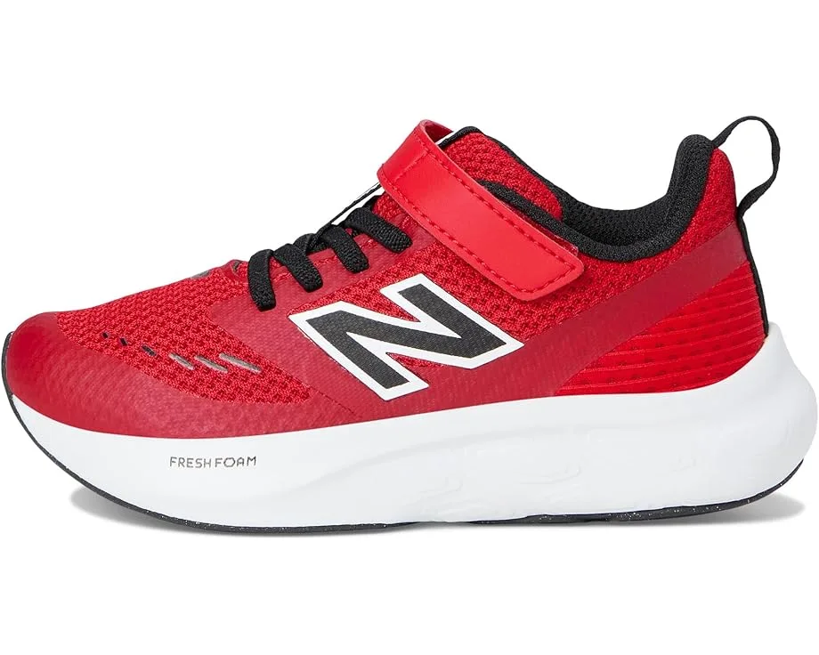 Кроссовки New Balance Kids Fresh Foam 625 Bungee Lace w (Little Kid), True Red/Black/White — фото 4
