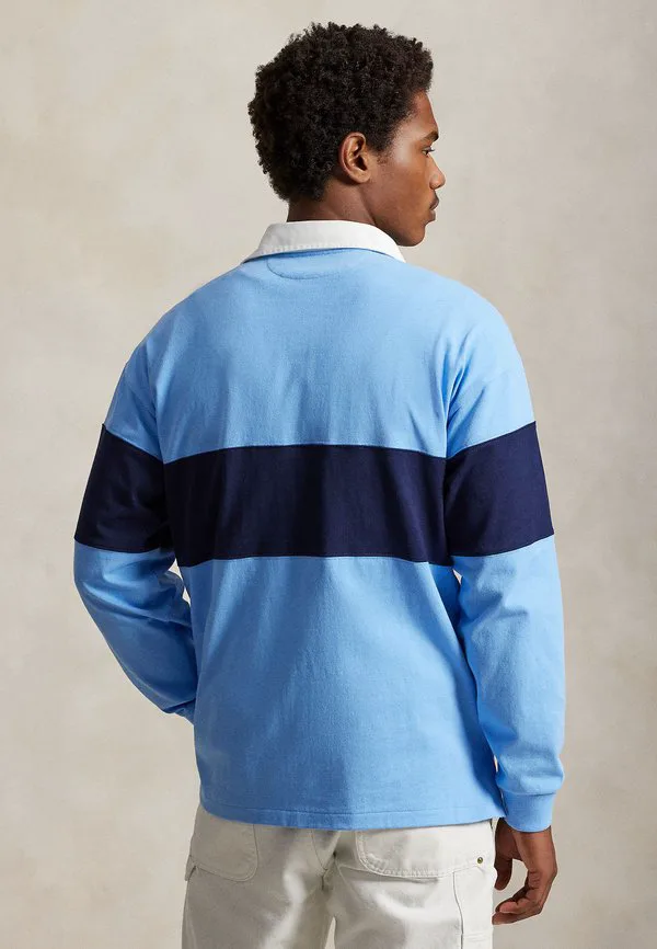 Большая поло спортивная рубашка для регби поло рубашка Polo Ralph Lauren, Chatham Blue/Cruise Navy — фото 3