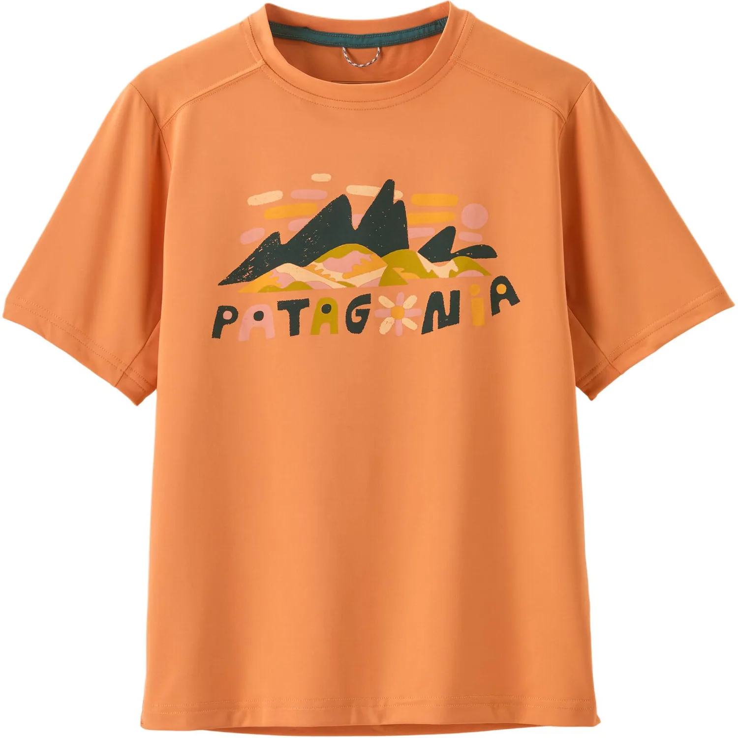 Футболка Grade School с круглым вырезом Moderate Patagonia, желтый peach