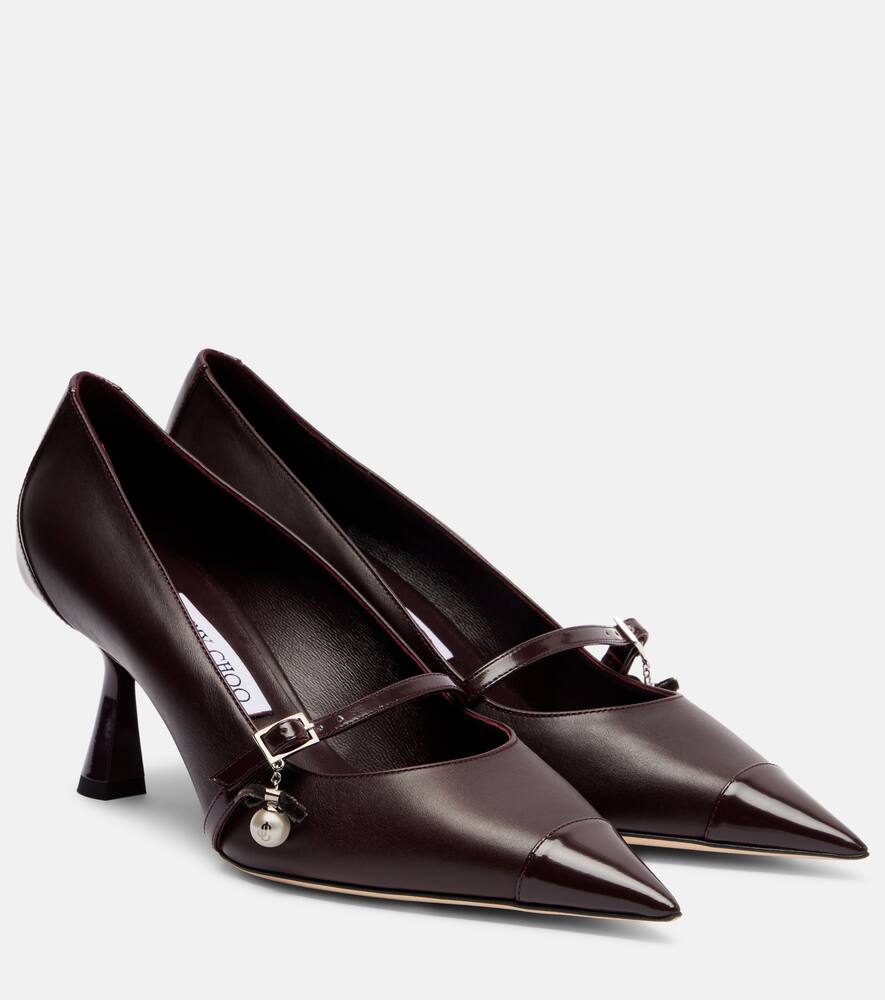 Туфли-лодочки Aren 65 из кожи Jimmy Choo, Deep Merlot