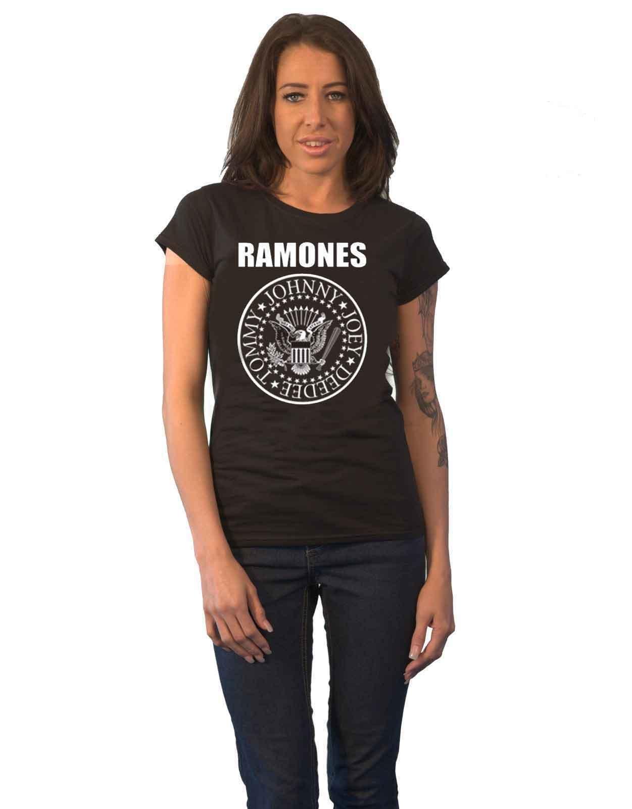 

Футболка скинни с изображением президентской печати Ramones, черный